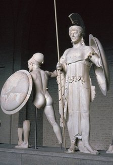 Statue of Athena from Greek temple of Aphaia at Aegina, 6th century BC. Artist: Unknown