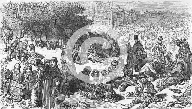 'A Sketch on the Downs', 1872.  Creator: Gustave Doré.