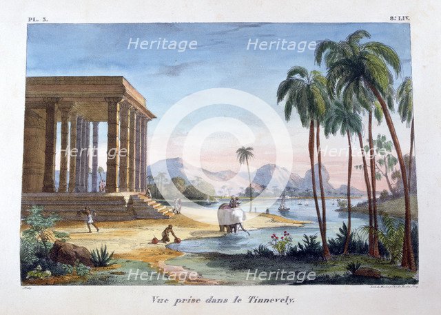'A View of Tinnevelly', India, 1828. Artist: Marlet et Cie