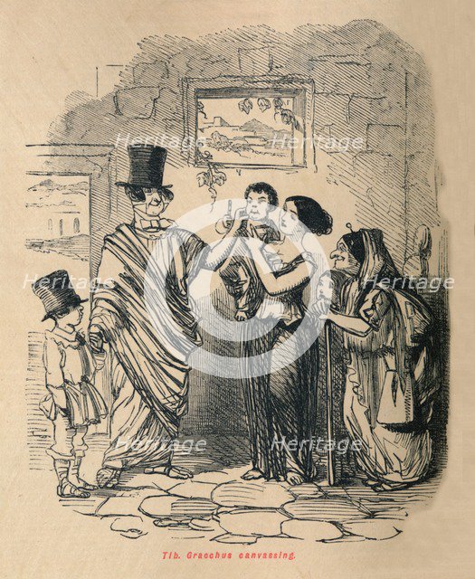 'Tib Gracchus canvassing', 1852. Artist: John Leech.
