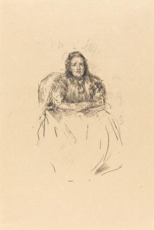 Portrait Study: Mrs. Philip, 1896. Creator: James Abbott McNeill Whistler.