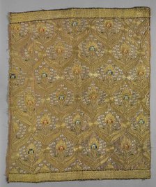 Embroidered Square, 19th century. Creator: Unknown.