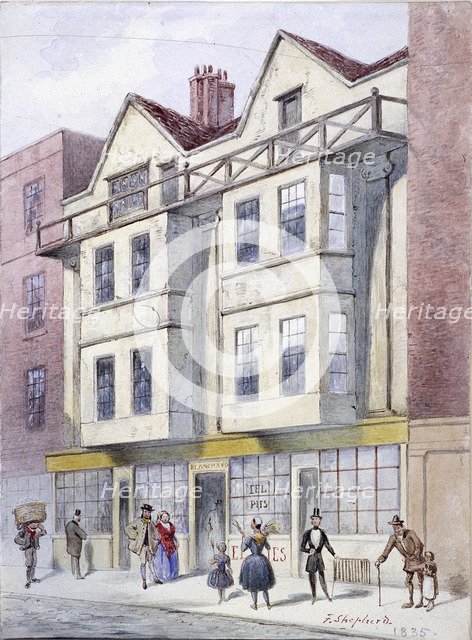 Fleet Street, London, 1835. Artist: Frederick Napoleon Shepherd