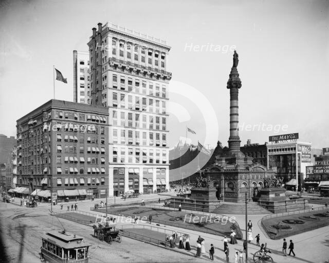 City Square, Cleveland, ca 1900. Creator: Unknown.