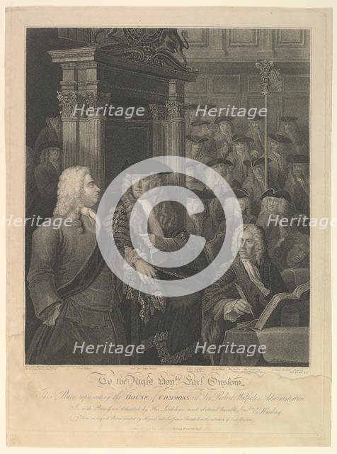 House of Commons - Sir Robert Walpole's Administration, November 1, 1803. Creator: Anthony Fogg.