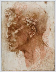 Head of a Satyr. Creator: Buonarroti, Michelangelo (1475-1564).