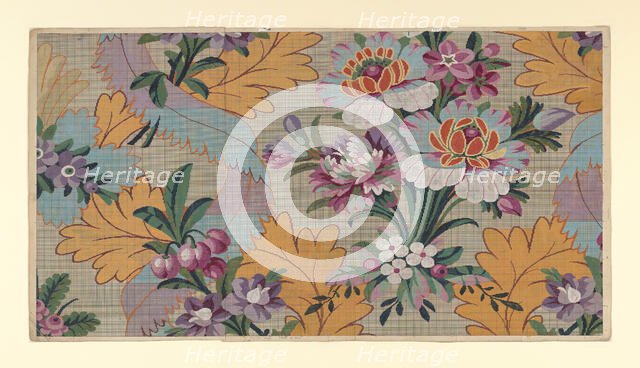 Mise-en-carte (Point-paper), France, 1760/90. Creator: Unknown.