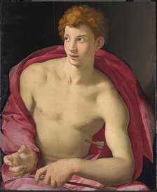 Portrait of a young Man as Saint Sebastian, 1533. Creator: Agnolo Bronzino.