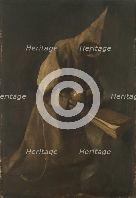 Saint Francis in Meditation, 1632. Creator: Zurbarán, Francisco, de (1598-1664).