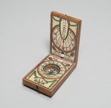 Portable Compass Sundial, Germany, c. 1790. Creator: J. Kleininger.