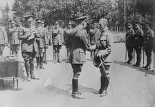 King Geo. decorates French Colonel, 7 Jul 1917. Creator: Bain News Service.