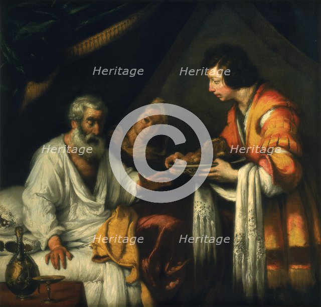 'Isaac blesses Jacob', early 17th century. Artist: Bernardo Strozzi