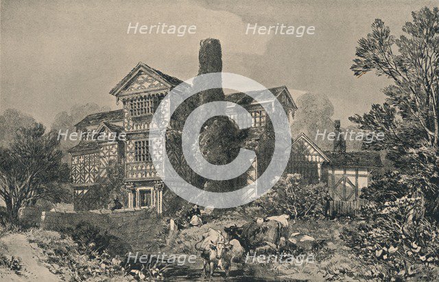 Little Moreton Hall, Cheshire, 1915. Artist: Unknown.