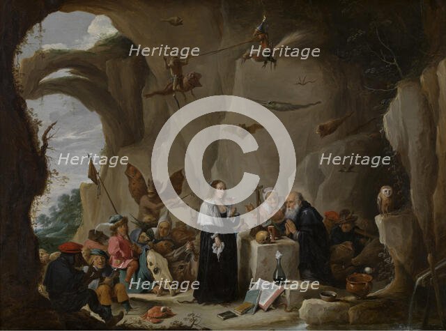 The Temptation of Saint Anthony the Great, c1640-1690. Creator: David Teniers II.