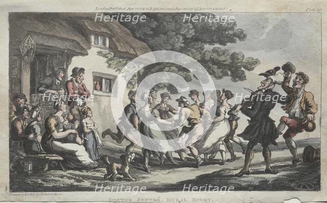 The Rev. Dr. Syntax Rural Sport, 1813. Creator: Thomas Rowlandson (British, 1756-1827).