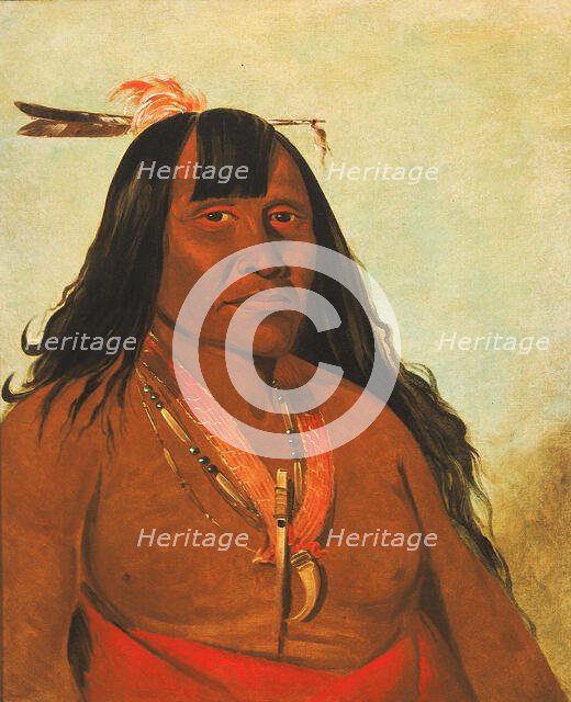 Bón-són-gee, New Fire, a Band Chief, 1834. Creator: George Catlin.