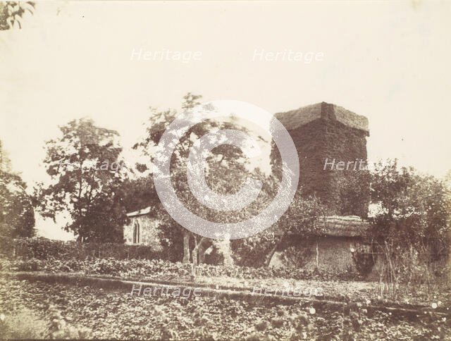 Vegetable Garden and Ivy Covered Tower, 1850s. Creator: Unknown.