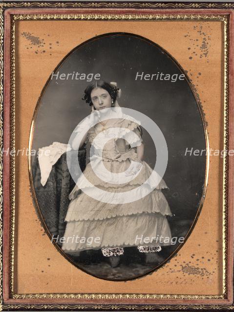 Young Woman in Bloomers, c. 1855. Creator: Unidentified Photographer.