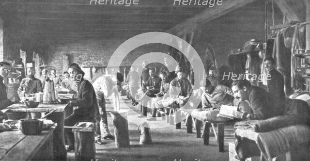 'Les camps de represailles; au camp de Szczuezyn - que se prononce Tchoutchine - en..., 1916. Creator: Unknown.