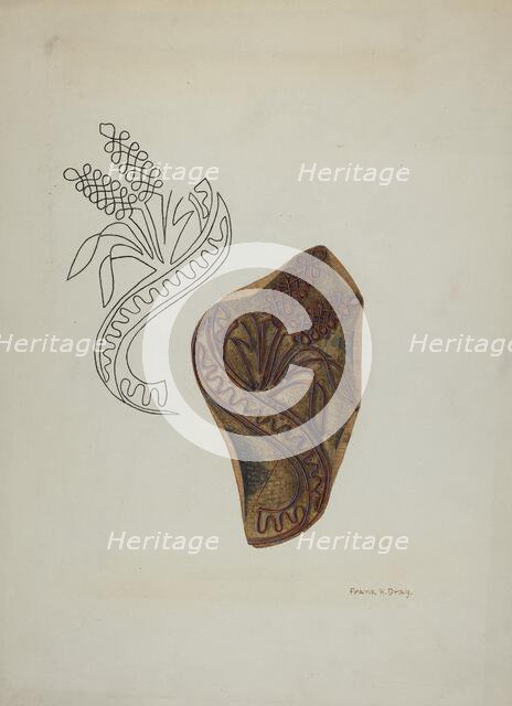 Calico Printing Blocks, c. 1940. Creator: Frank Gray.