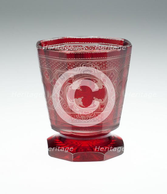 Beaker, Bohemia, c. 1850/70. Creator: Bohemia Glass.