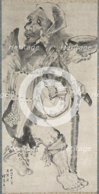 Beggar (Kojiki), 1871. Creator: Suian Hirafuku (Japanese, 1844-1890).