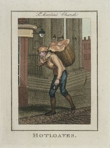 'Hotloaves', Cries of London, 1804. Artist: Anon