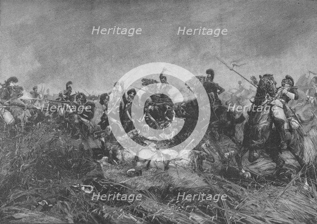 'The Black Watch (42nd Royal Highlanders) at Quatre Bras', 1902. Artist: Unknown.