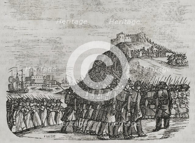 Battle of Collioure, (20-23 December 1793), 1851.  Creator: Unknown.