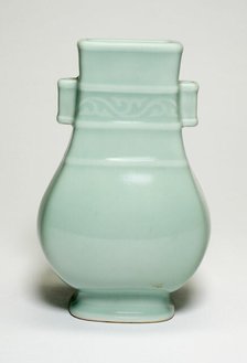 Vase in the Shape of an Ancient Bronze Vessel, Qing dynasty, Qianlong reign, 18th/19th cent. Creator: Unknown.