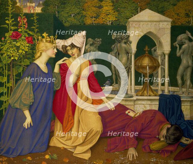 Changing the Letter, 1908. Creator: Joseph Edward Southall.