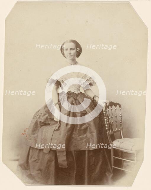 Portrait of a Lady, 1855. Creator: Gustave Le Gray.