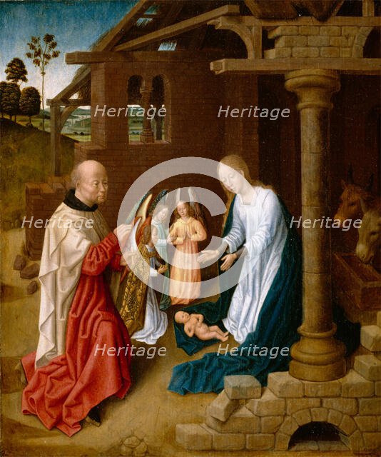 Adoration of the Christ Child, late 15th century. Creator: Master of San Ildefonso.