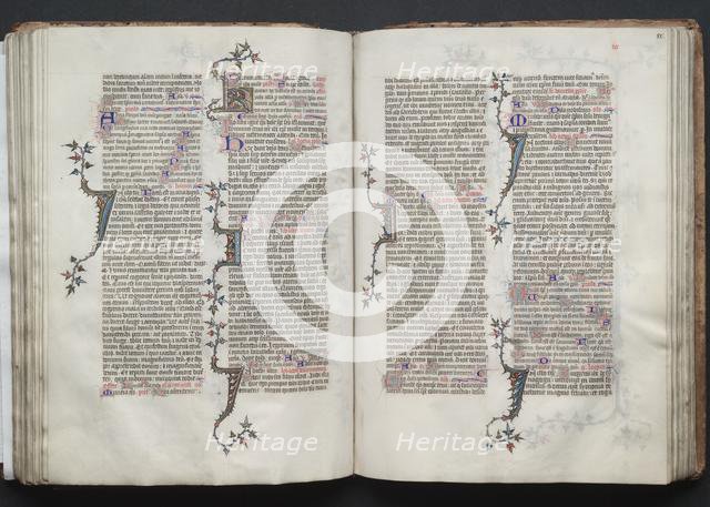 The Gotha Missal: Fol. 81v, Text, c. 1375. Creator: Master of the Boqueteaux (French); Workshop, and.