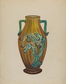 Amber Vase, c. 1937. Creator: Richard Taylor.