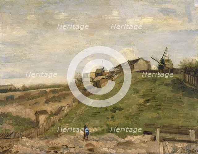 The hill of Montmartre with stone quarry, 1886. Artist: Gogh, Vincent, van (1853-1890)