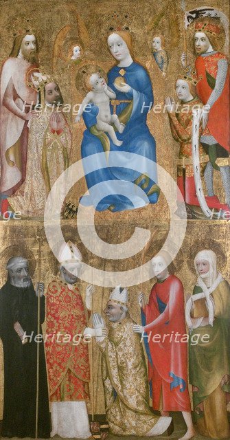 Votive Painting of Archbishop Jan Ocko of Vlasim, ca 1370. Artist: Theodoric of Prague, (Circle) (active ca. 1360-1380)