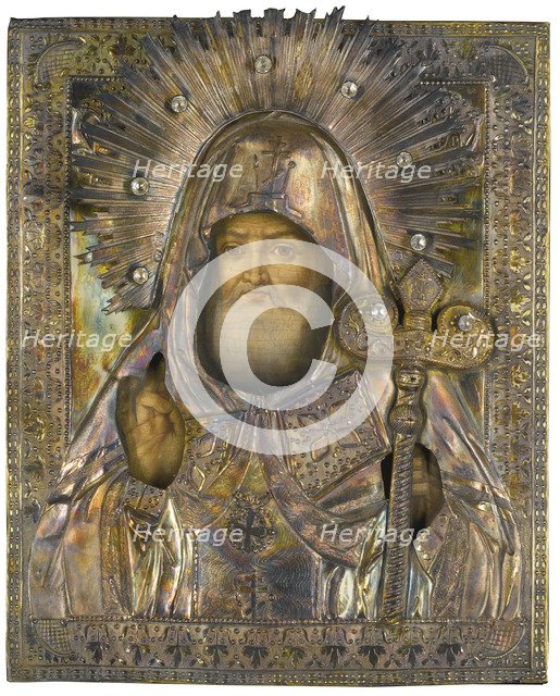 Saint Mitrofan of Voronezh, 1835. Artist: Borodulin, Michail Vasilyevich (?-1859)