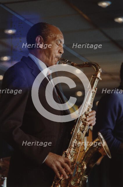Harold Land, Jazz Inn Party, Nordwijk, Netherlands, 1989. Creator: Brian Foskett.