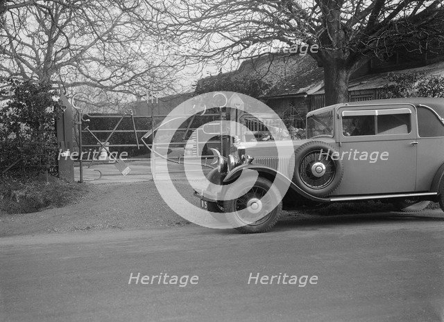 Morris Oxford 6 special coupe, 1930. Artist: Bill Brunell.