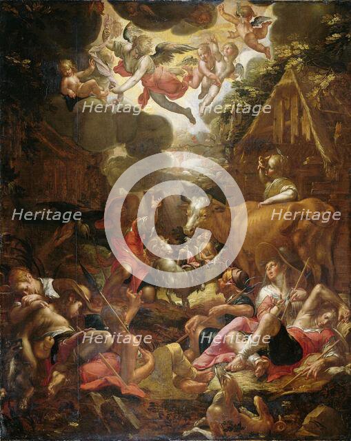 Annunciation to the Shepherds, 1595-1603. Creator: Joachim Anthonisz Wtewael.
