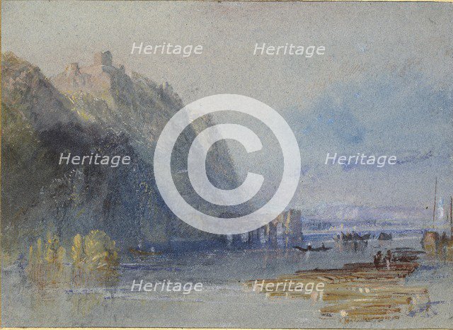 Chateau Hamelin, between Oudon and Ancenis, c1830. Artist: JMW Turner.