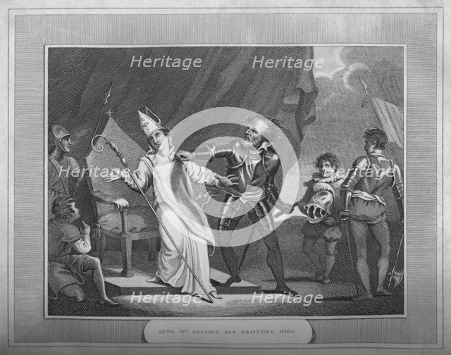 'King William Seizing His Brother Odo', 1838. Artist: Unknown.