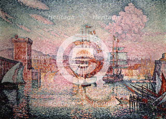 'Entrance to the Port of Marseilles', 1911. Artist: Paul Signac