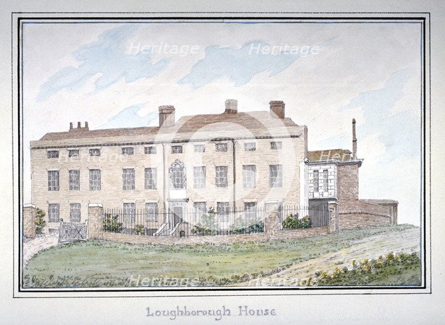 Loughborough House, Stockwell, Lambeth, London, c1800. Artist: Anon