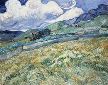 Mountainous Landscape Behind Saint-Paul Hospital  , 1889. Creator: Gogh, Vincent, van (1853-1890).