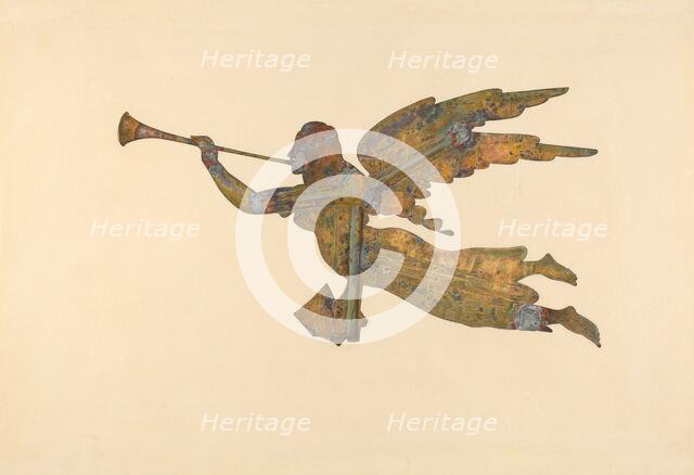Gabriel Weather Vane, c. 1939. Creator: Lucille Chabot.