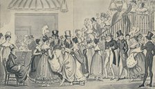 'In the Saloon at Covent Garden, 1821', (1920). Artists: Isaac Robert Cruikshank, George Cruikshank.