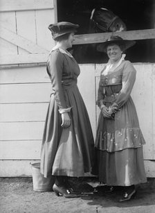 Horse Shows - Miss C. Vauclain And Mrs. Leiber, 1916. Creator: Harris & Ewing.