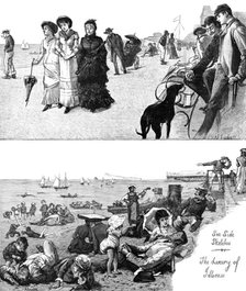 Sea Side Sketches - the Luxury of Idleness, 1883. Creator: Unknown.